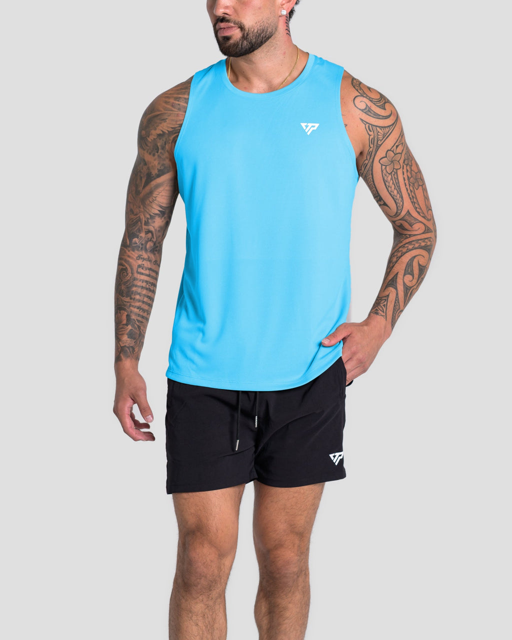 KTP TRAINING SINGLET - ICE BLUE