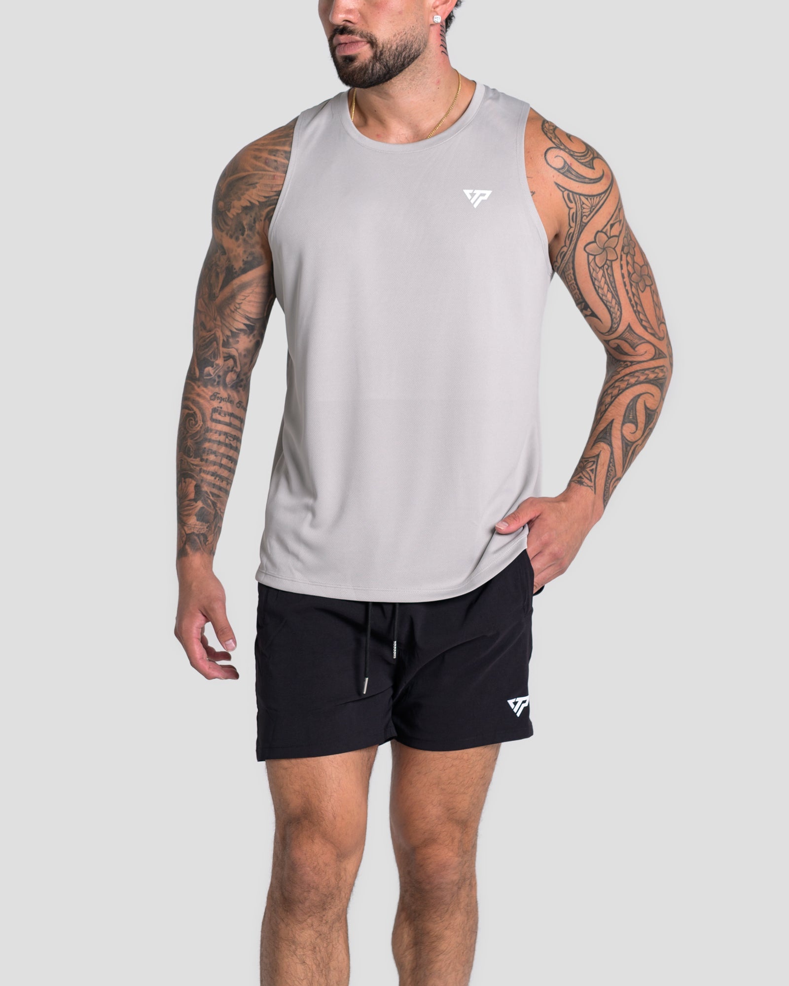 KTP TRAINING SINGLET - LIGHT GREY