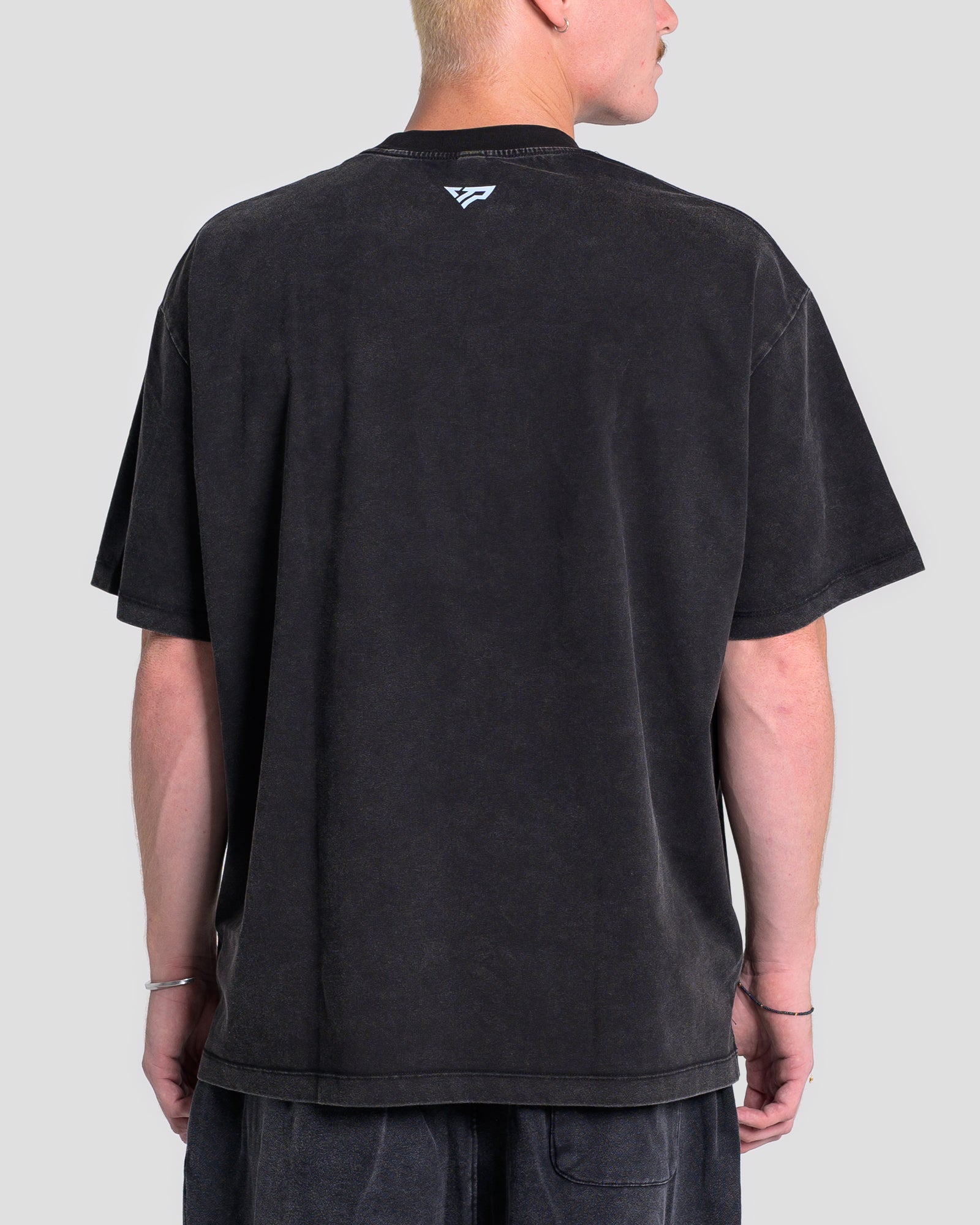 KTP ACID WASH LIFTING OS TEE - BABY BLUE