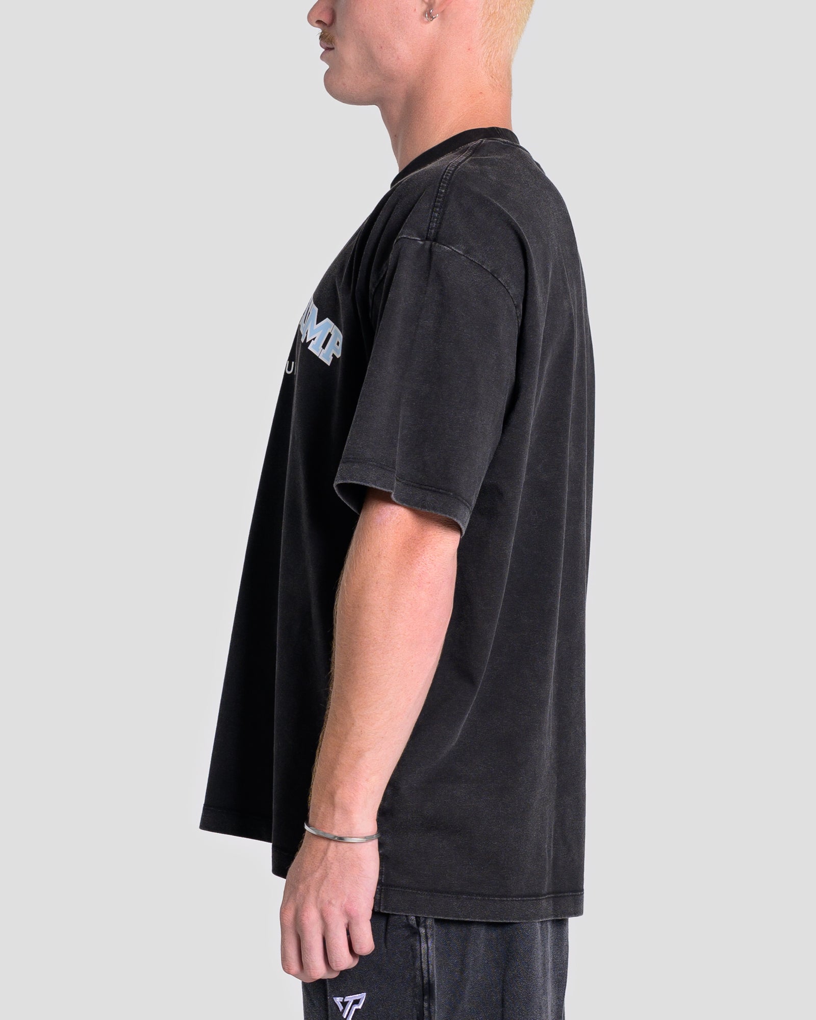 KTP ACID WASH LIFTING OS TEE - BABY BLUE