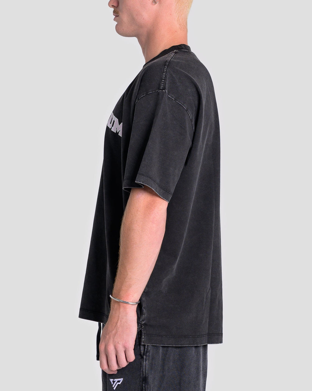 KTP ACID WASH LIFTING OS TEE - BABY PINK