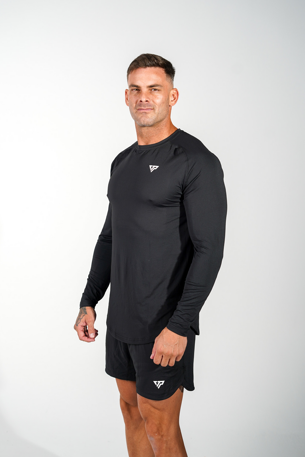 KTP MEN'S DRY FIT LONG SLEEVE TEE - BLACK