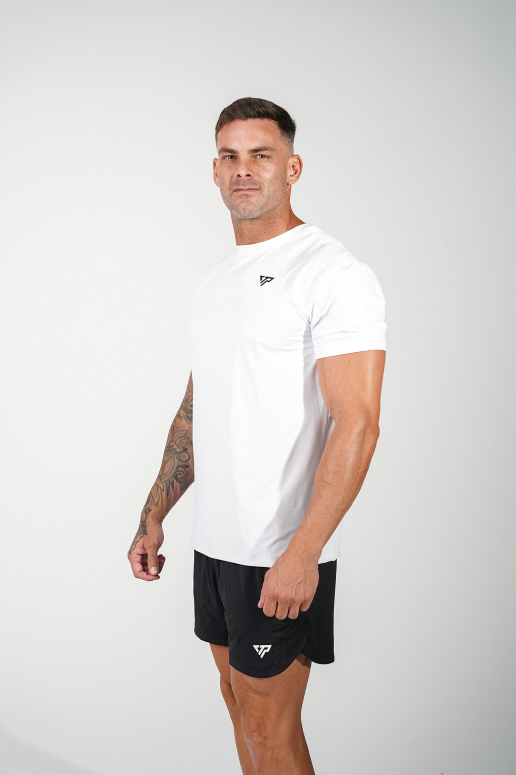 KTP MEN'S HI TECH DRY FIT TEE - WHITE