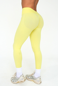 LJ V-BACK SCRUNCH LEGGING - LEMON