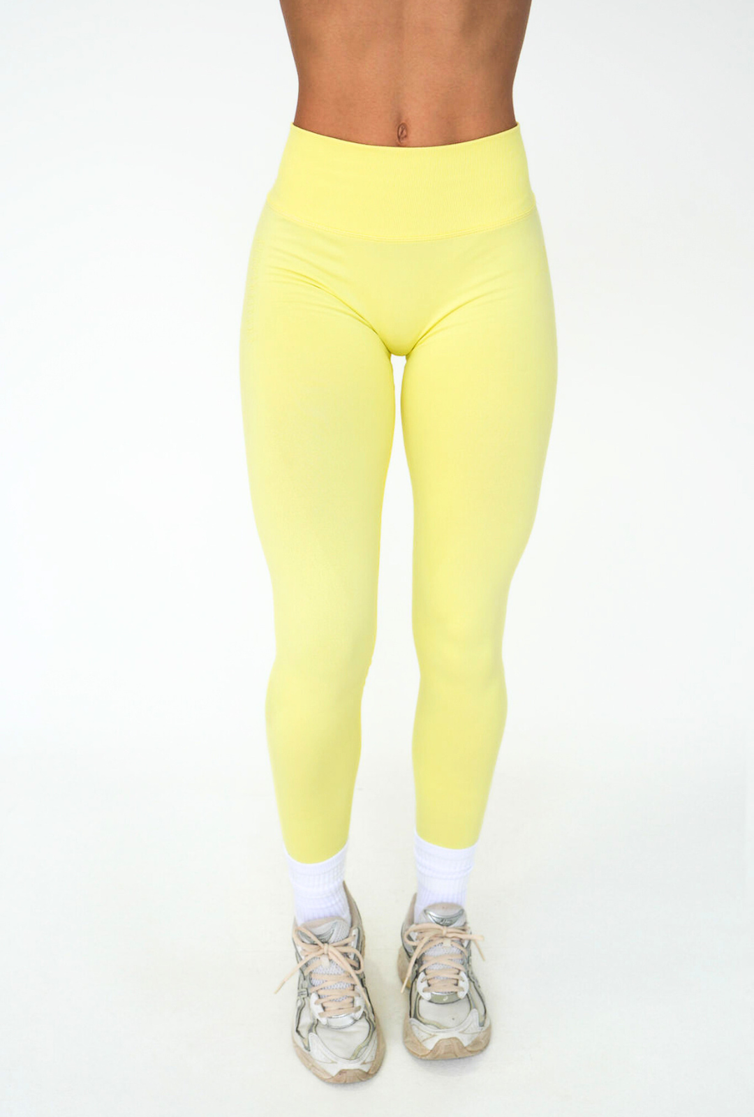LJ V-BACK SCRUNCH LEGGING - LEMON