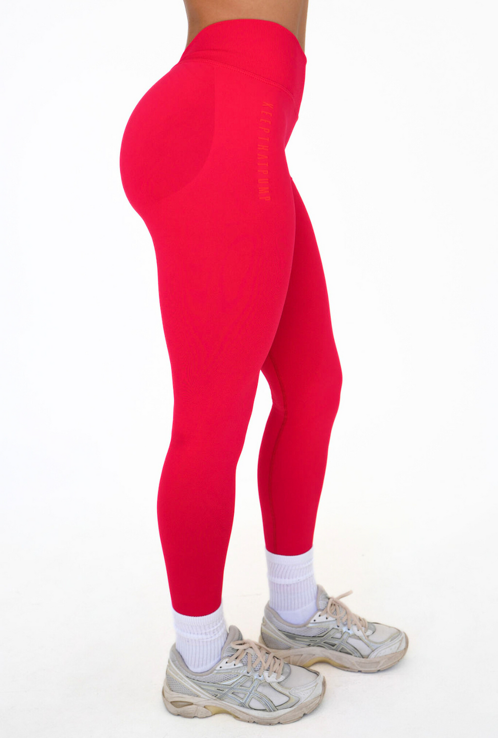 LJ V-BACK SCRUNCH LEGGING - RED