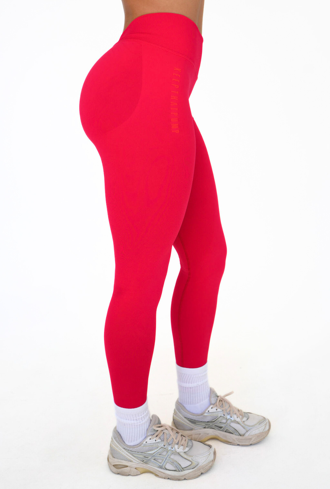 LJ V-BACK SCRUNCH LEGGING - RED