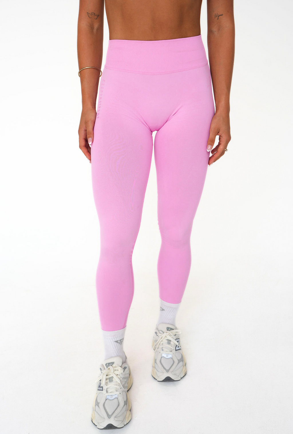 LJ V-BACK SCRUNCH LEGGING - BUBBLEGUM PINK