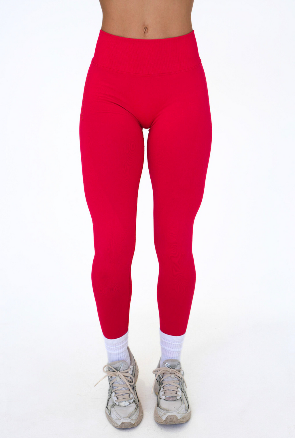 LJ V-BACK SCRUNCH LEGGING - RED