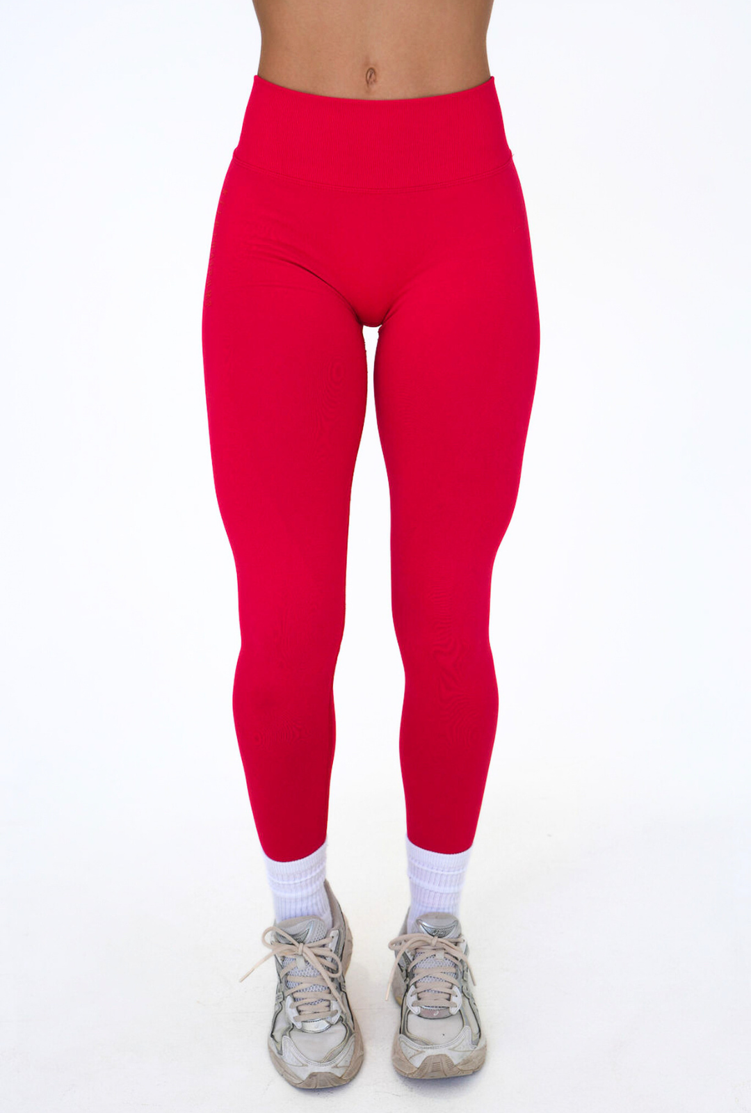 LJ V-BACK SCRUNCH LEGGING - RED