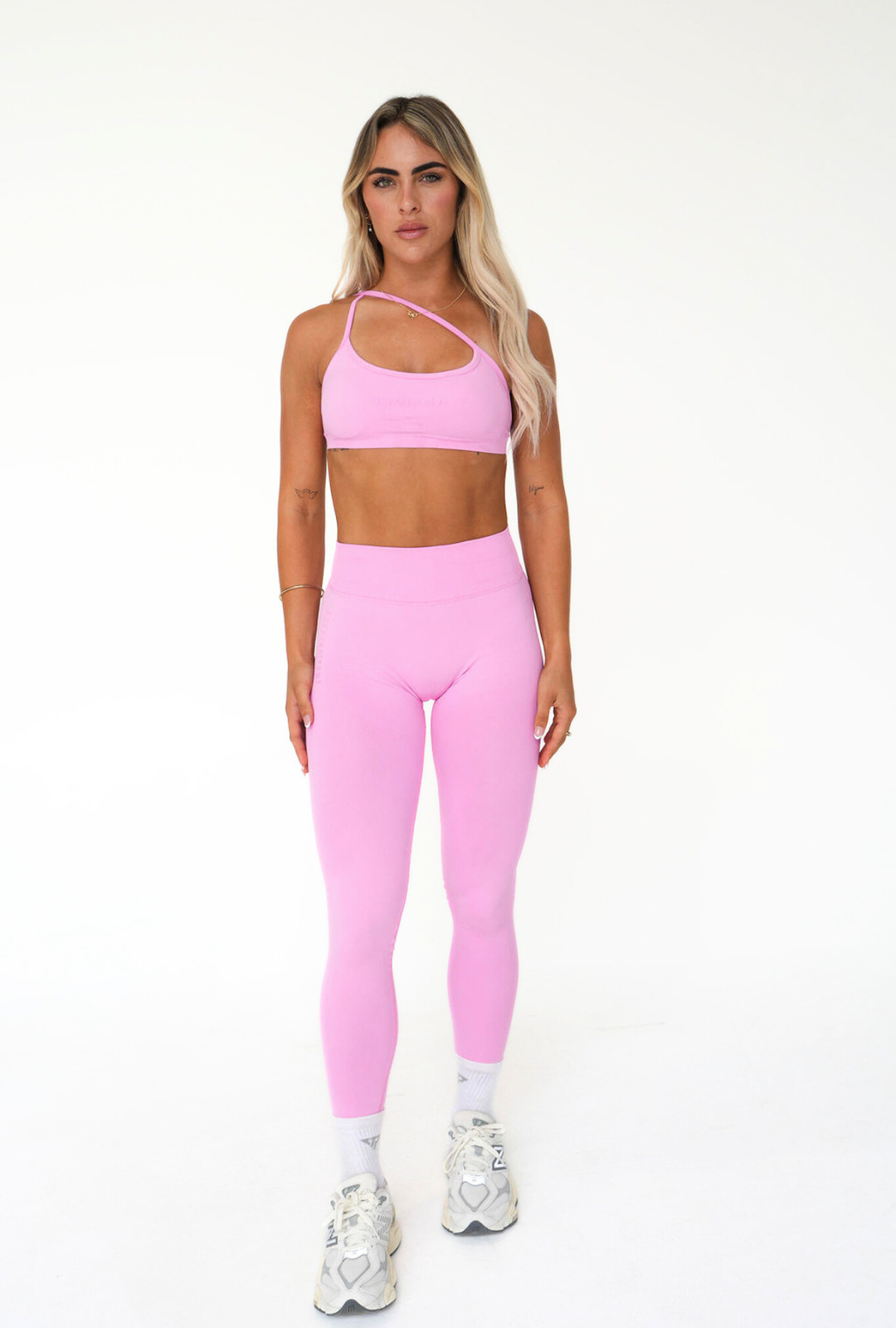 LJ V-BACK SCRUNCH LEGGING - BUBBLEGUM PINK
