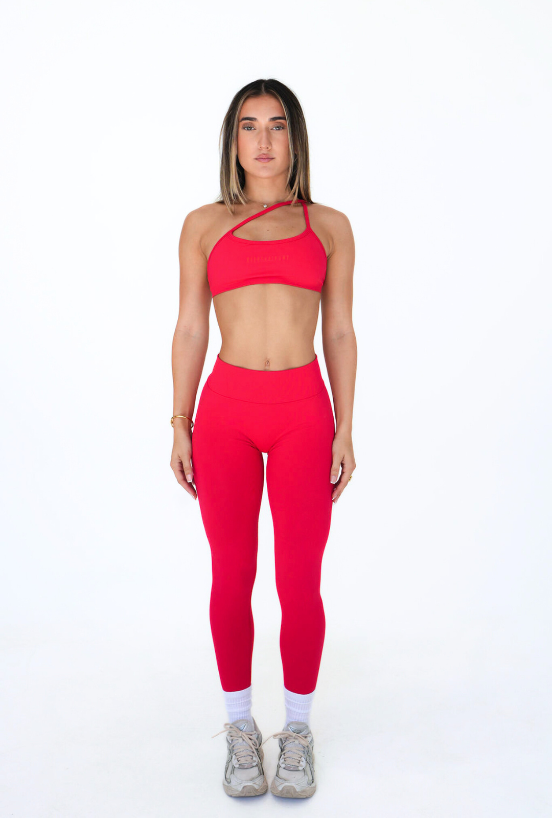 LJ V-BACK SCRUNCH LEGGING - RED