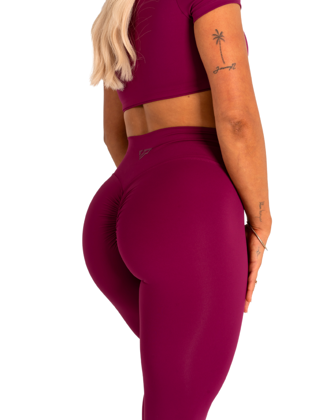 SLEEK SCRUNCH LEGGING - BERRY