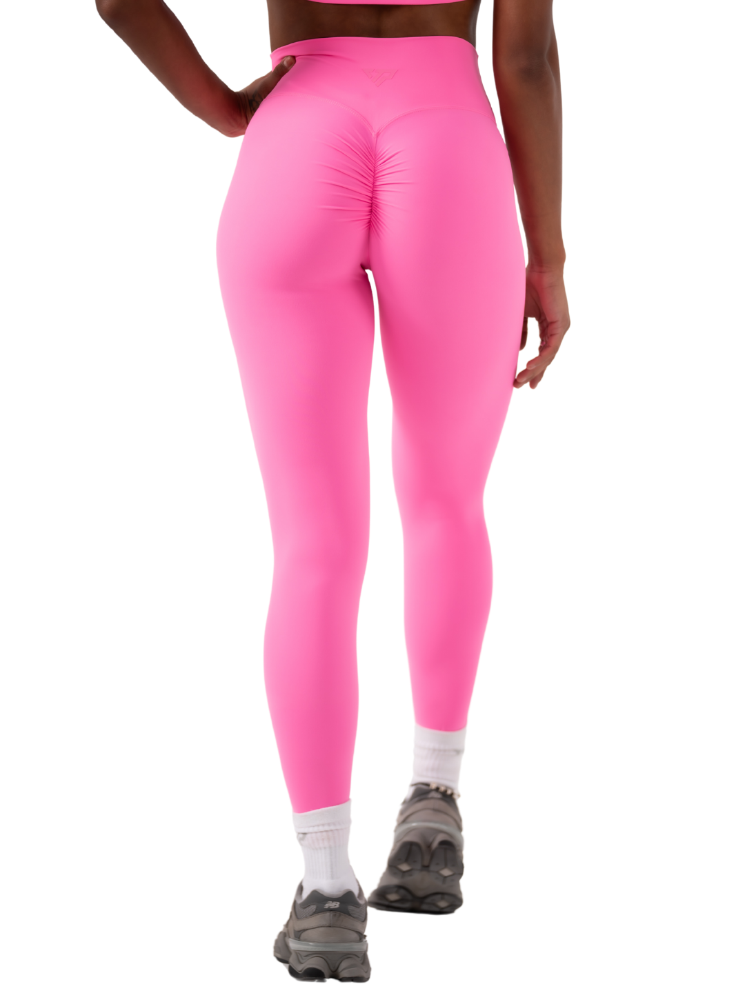 SLEEK SCRUNCH LEGGING-NEON PINK