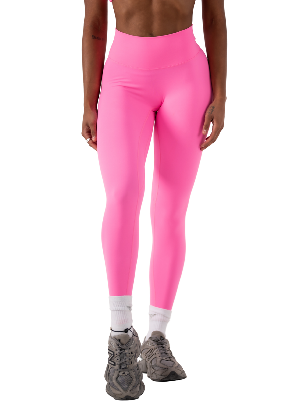 SLEEK SCRUNCH LEGGING-NEON PINK
