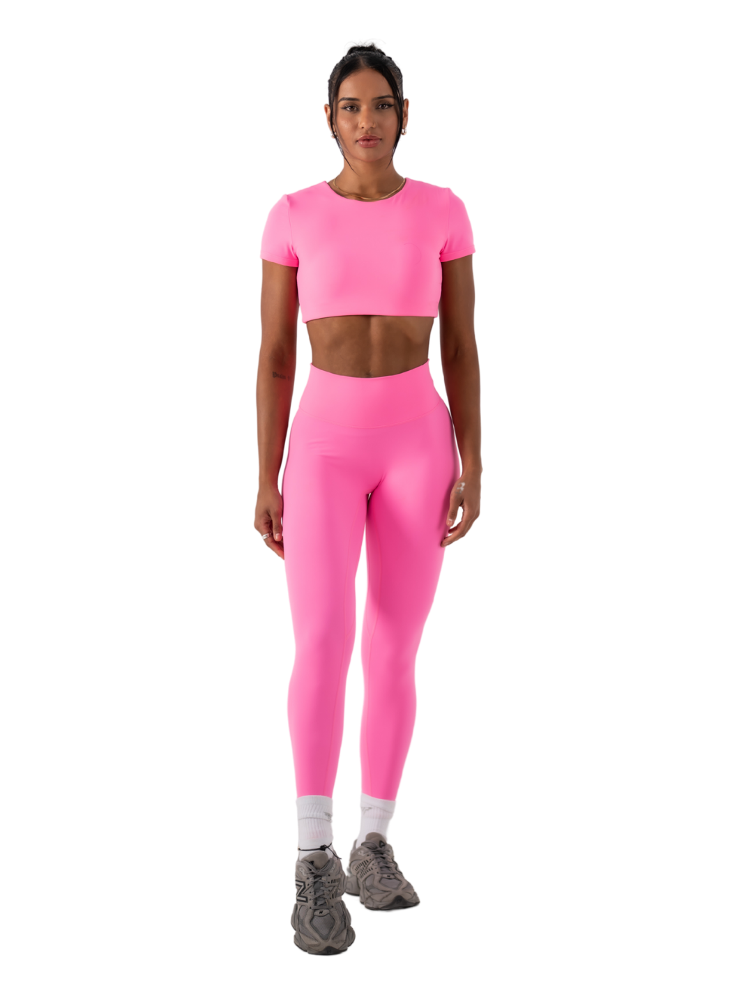 SLEEK SCRUNCH LEGGING-NEON PINK