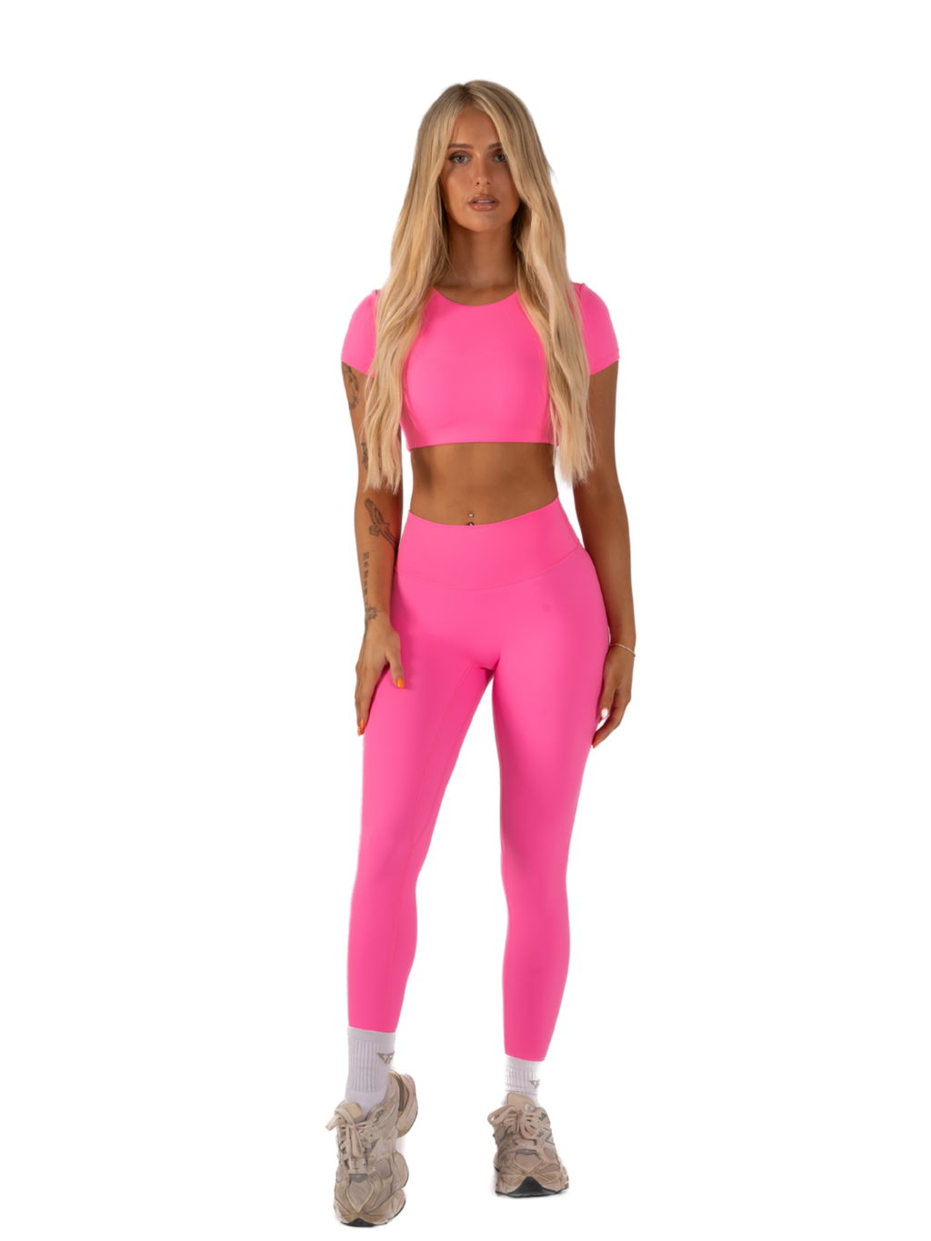 SLEEK SCRUNCH LEGGING-NEON PINK