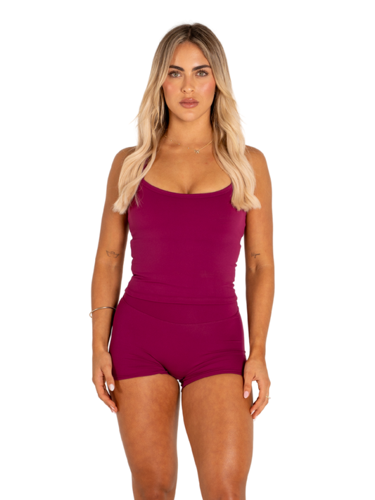 SLEEK TANK TOP - BERRY