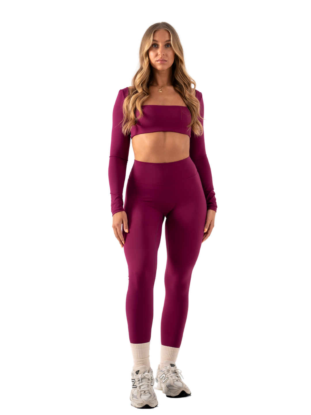 SLEEK TOP LONG SLEEVE - BERRY