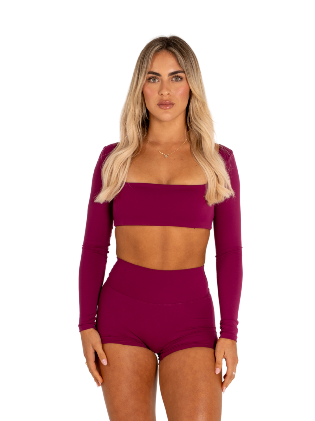 SLEEK TOP LONG SLEEVE - BERRY