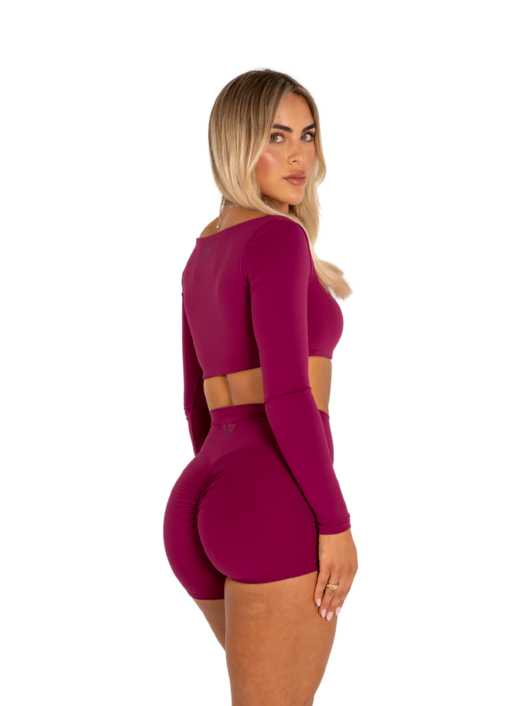 SLEEK TOP LONG SLEEVE - BERRY