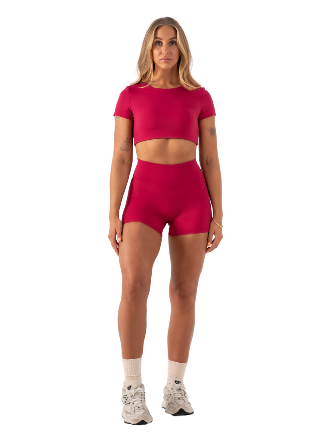 SLEEK TOP SHORT SLEEVE - CRANBERRY