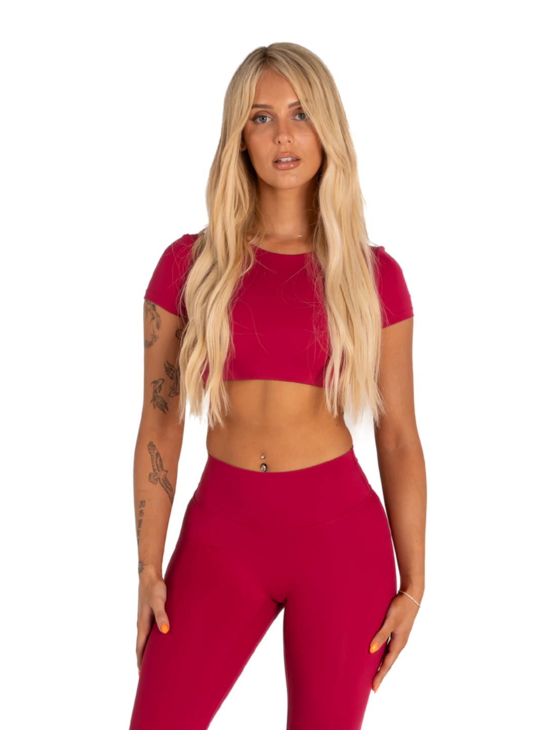 SLEEK TOP SHORT SLEEVE - CRANBERRY