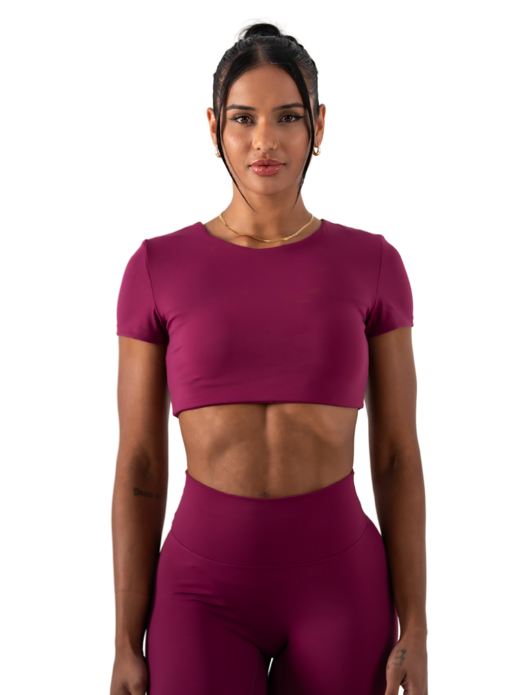 SLEEK TOP SHORT SLEEVE -Berry
