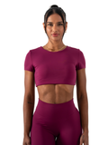 SLEEK TOP SHORT SLEEVE -Berry