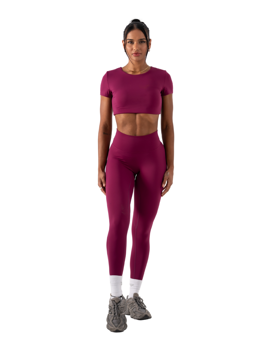 SLEEK TOP SHORT SLEEVE -Berry