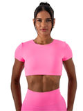 SLEEK TOP SHORT SLEEVE - NEON PINK
