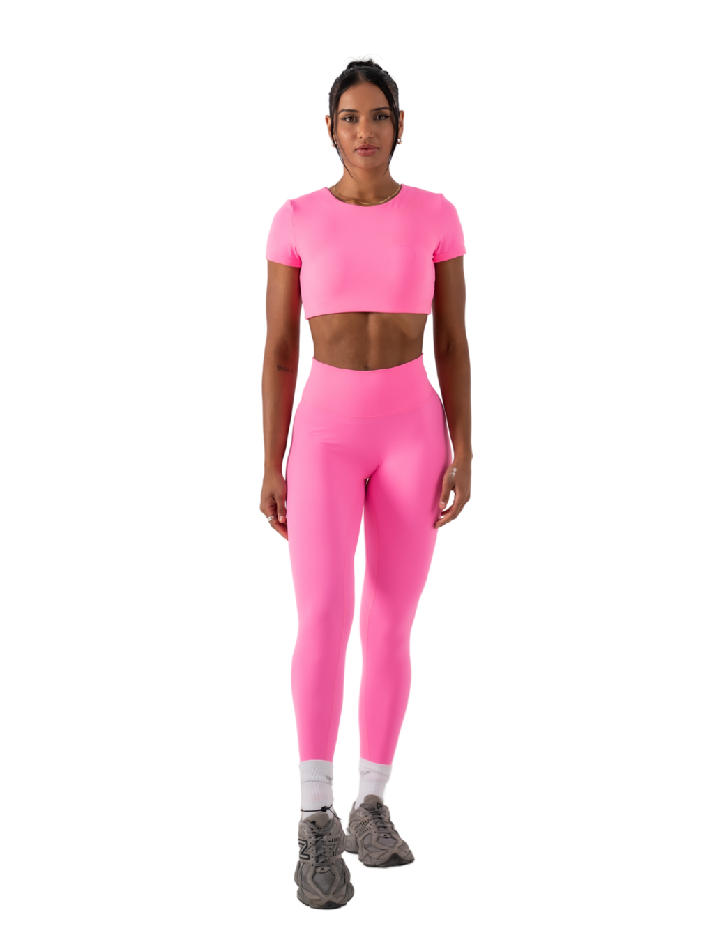 SLEEK TOP SHORT SLEEVE - NEON PINK