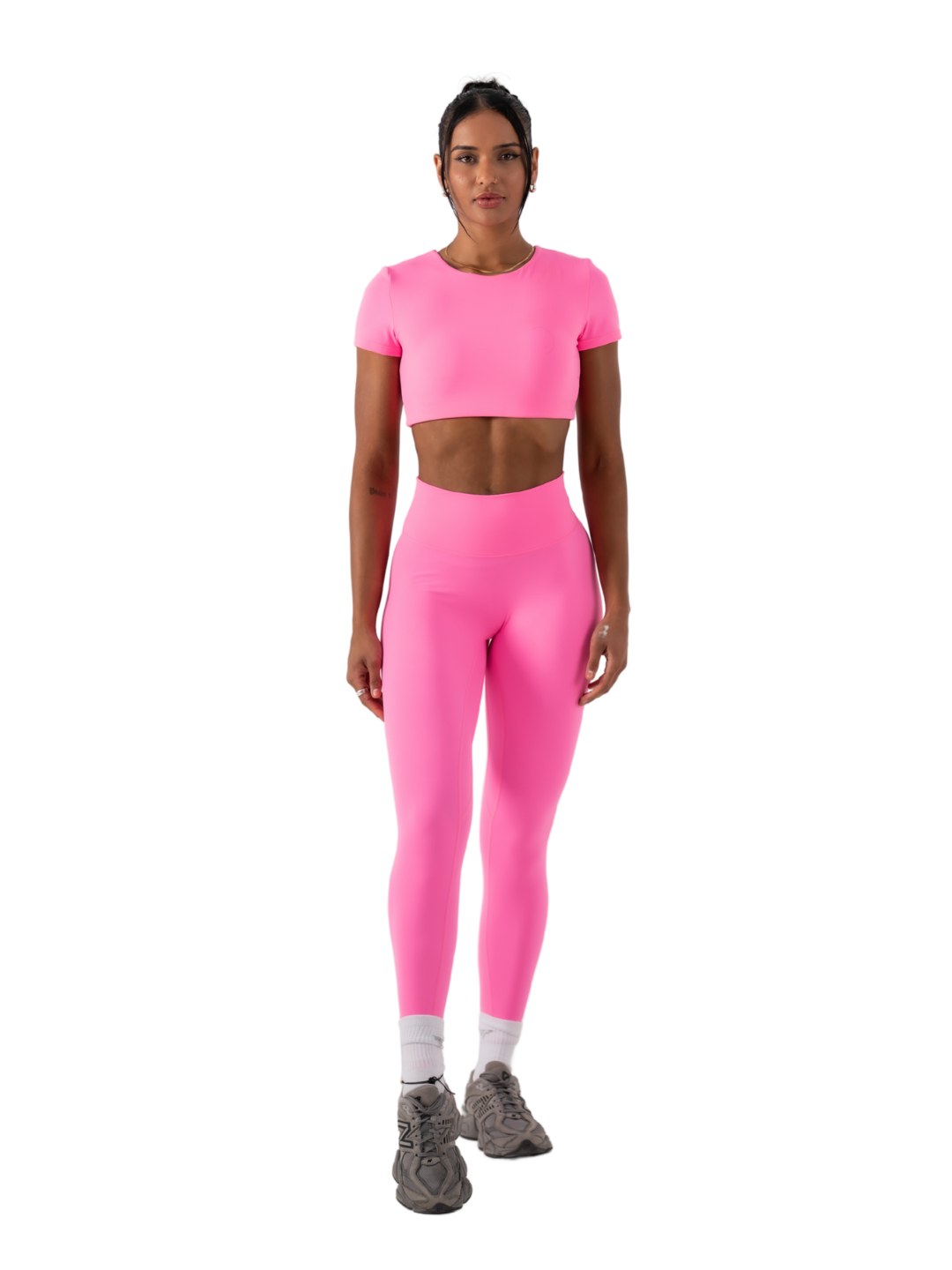 SLEEK TOP SHORT SLEEVE - NEON PINK