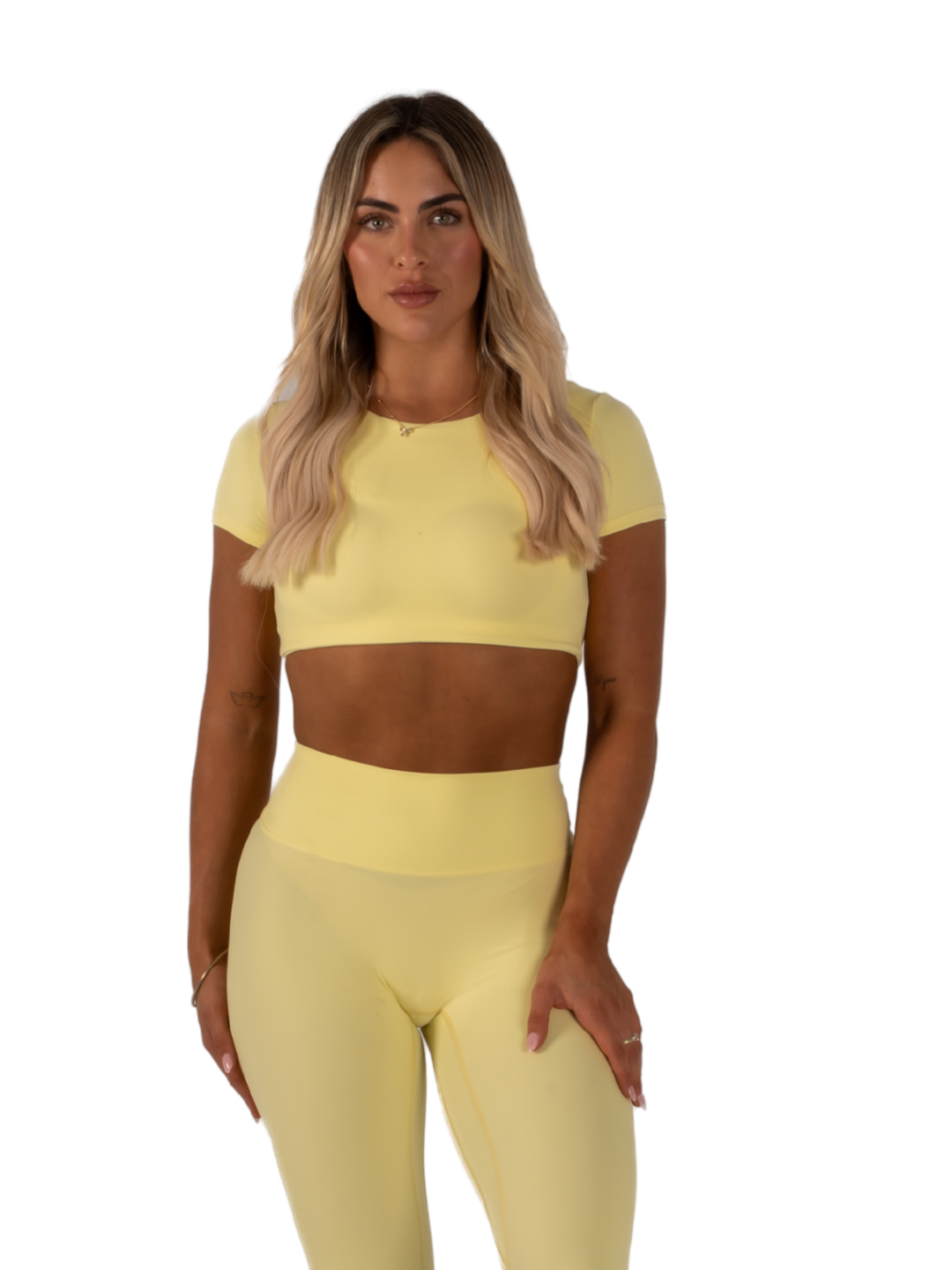 SLEEK TOP SHORT SLEEVE - LEMON
