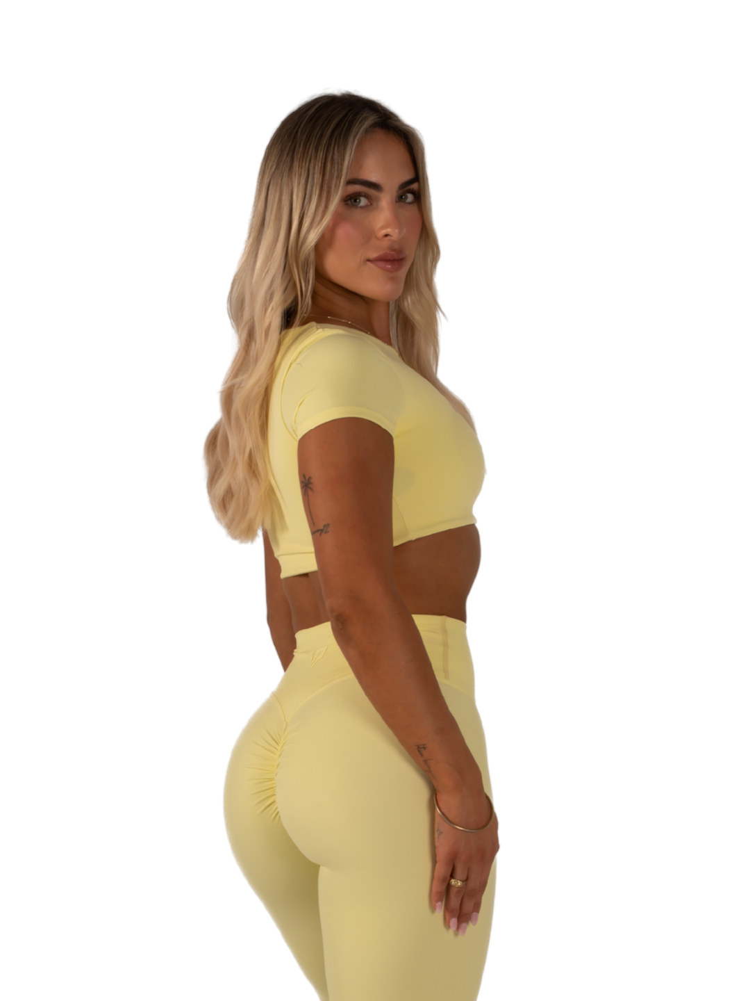 SLEEK TOP SHORT SLEEVE - LEMON
