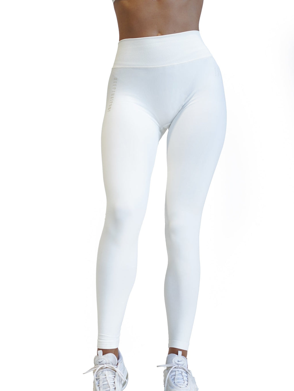 LJ V-BACK SCRUNCH LEGGING - OFF WHITE