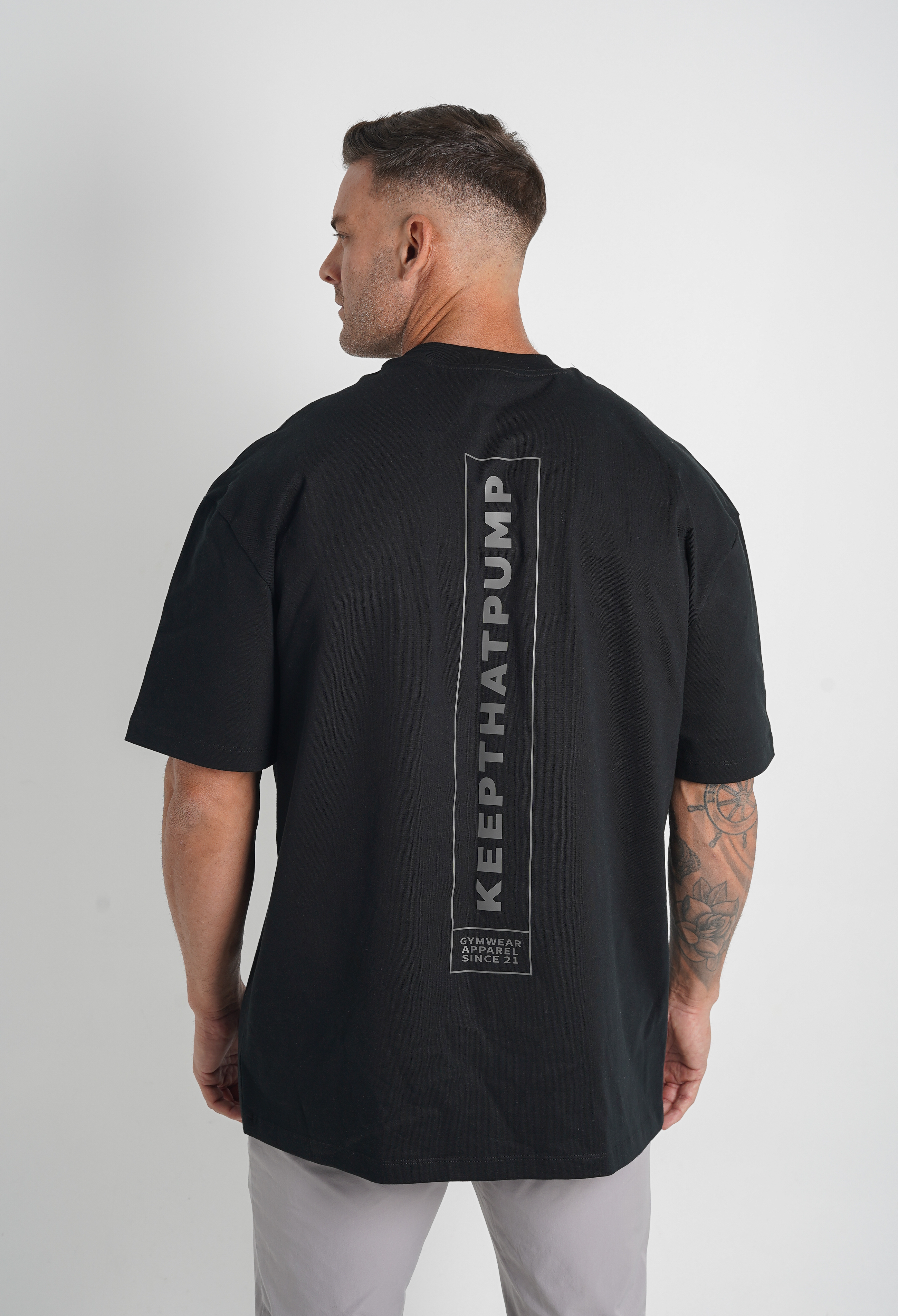 Pump Series 1 Oversized T Shirt - Black