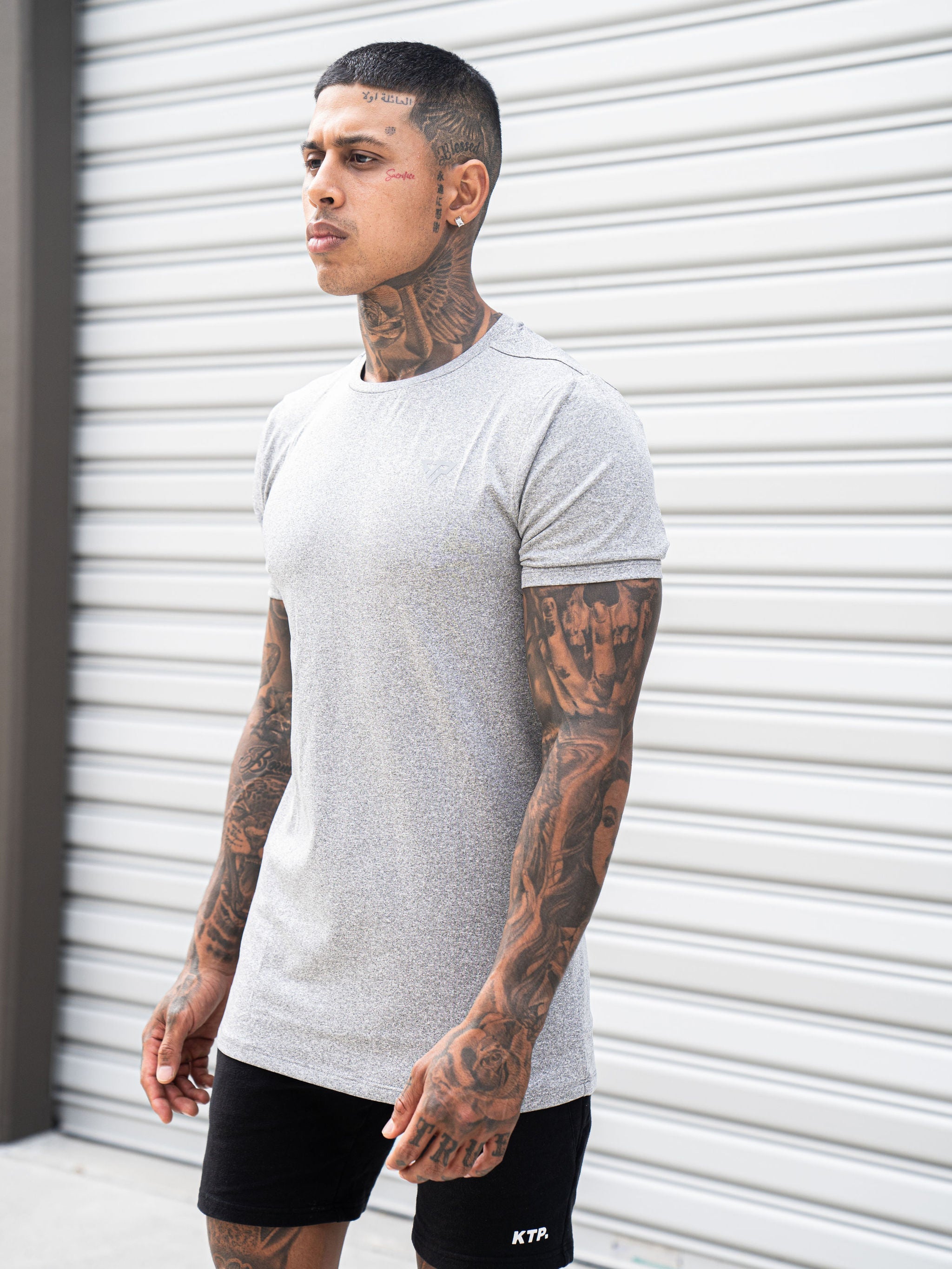 KTP PERFORMANCE DRY-FIT TEE - DUSTY GREY