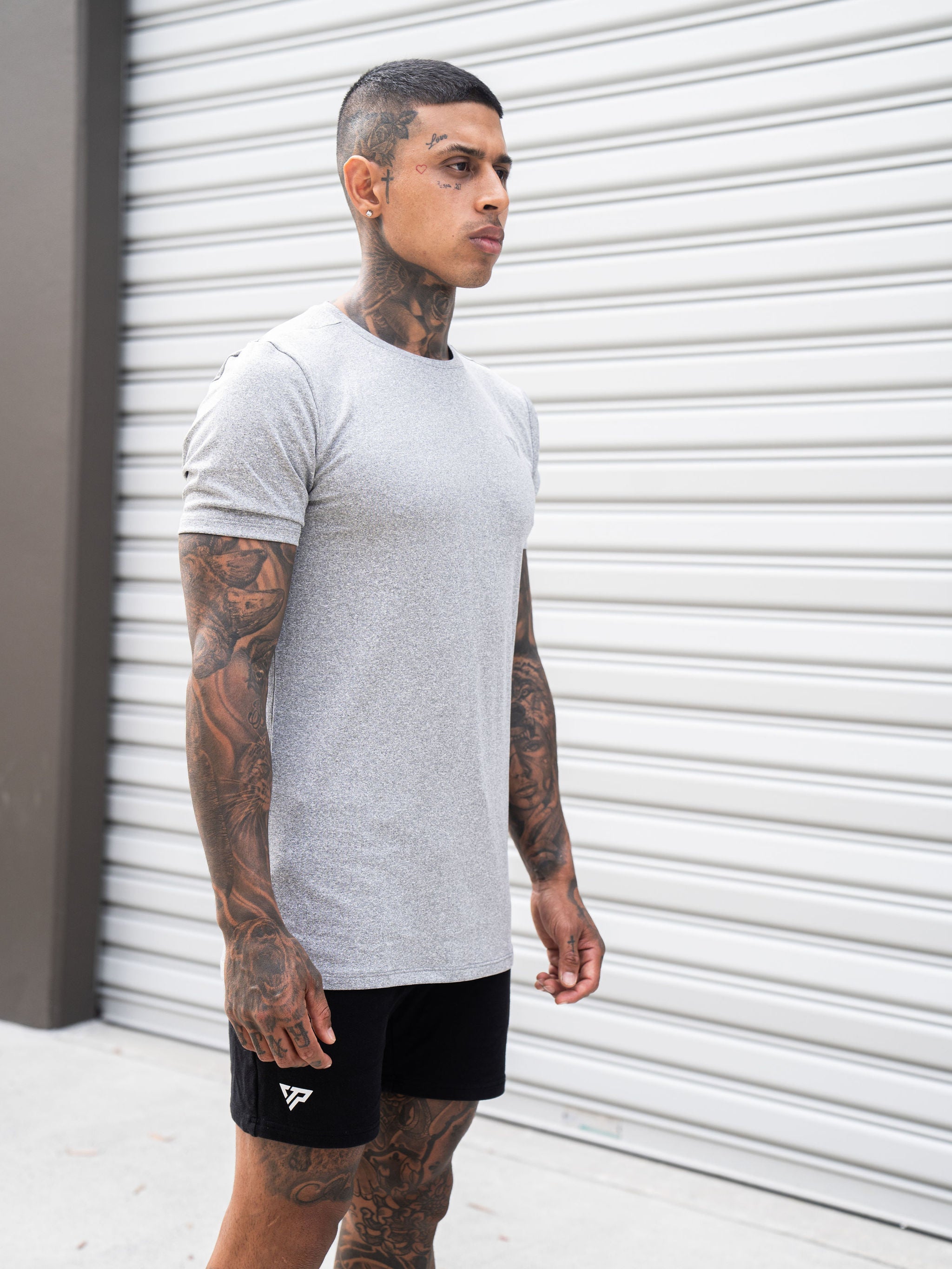 KTP PERFORMANCE DRY-FIT TEE - DUSTY GREY