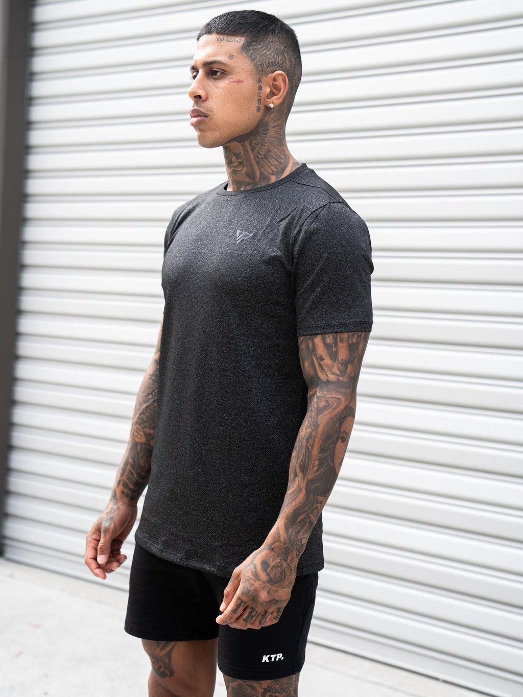 KTP PERFORMANCE DRY-FIT TEE - DUSTY BLACK