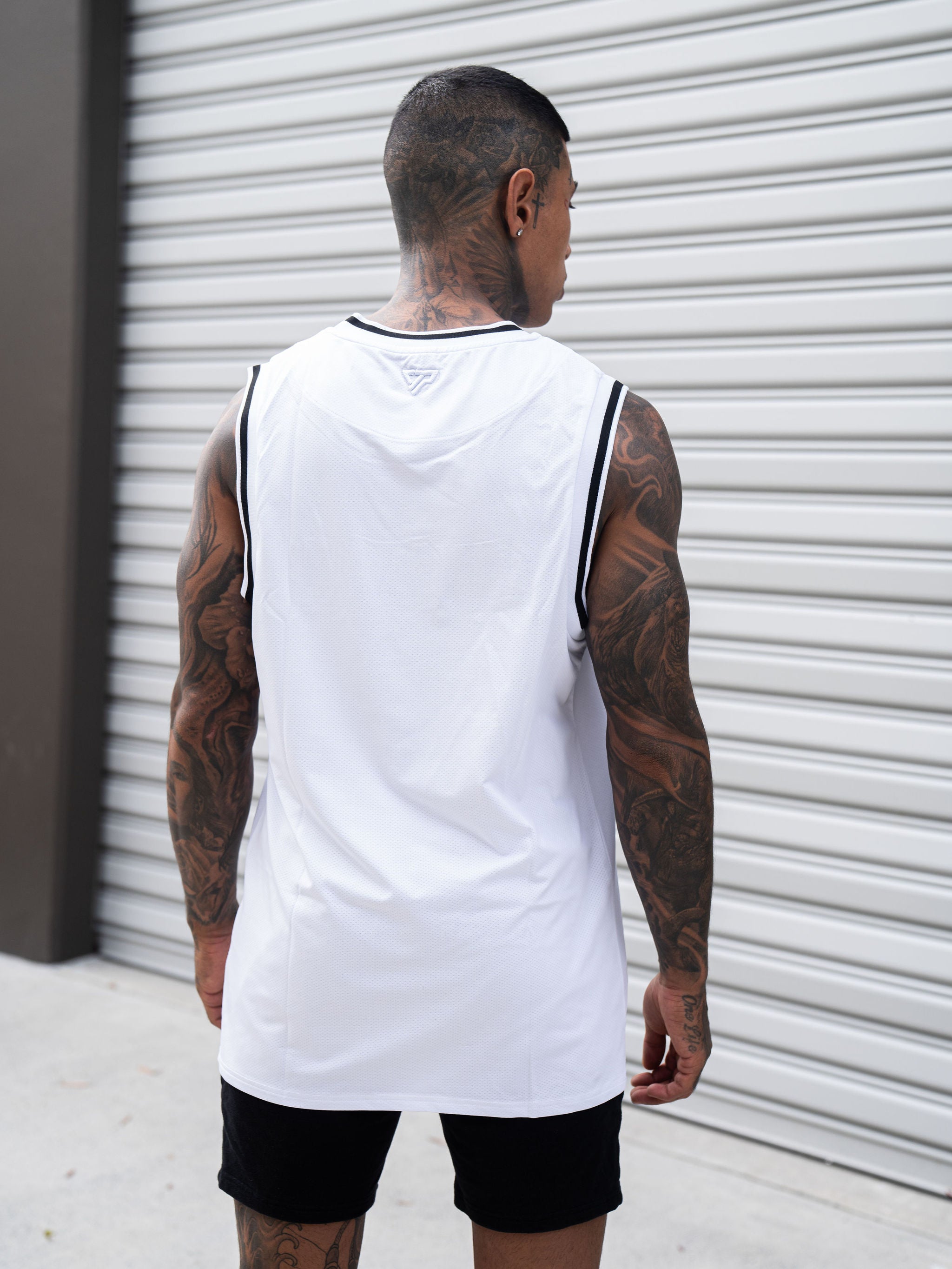 KTP MESH BASKETBALL SINGLET - WHITE