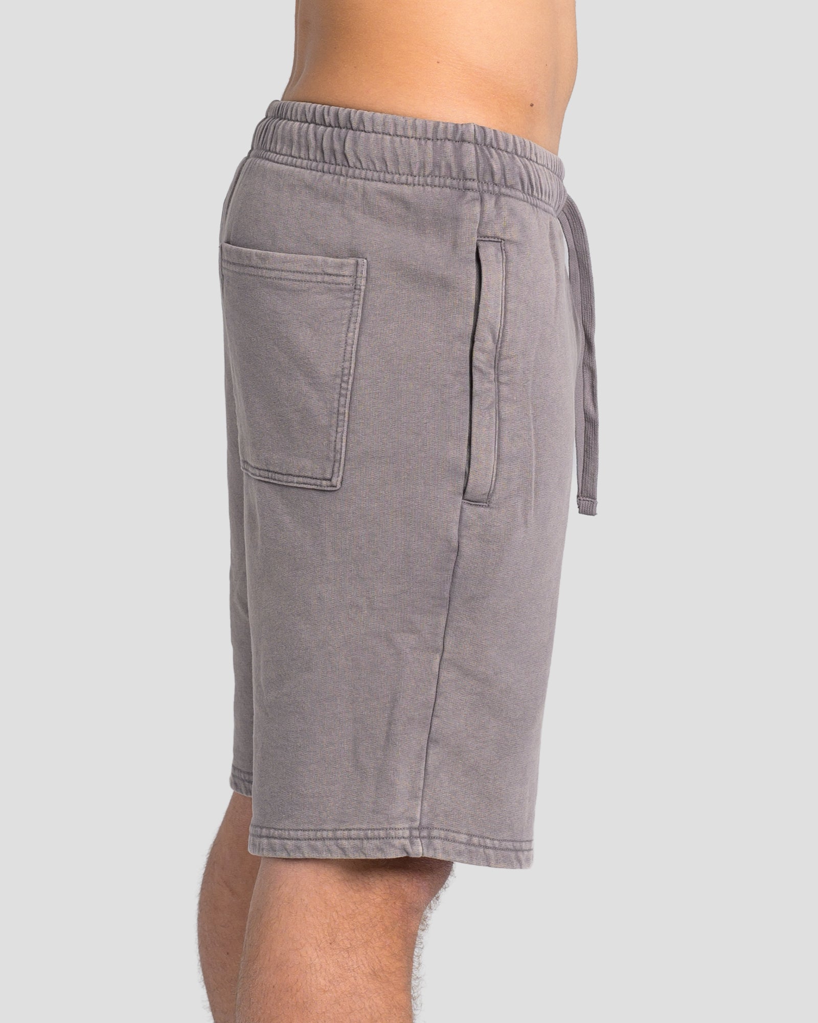 KTP ACID WASH VINTAGE SHORTS - GREY