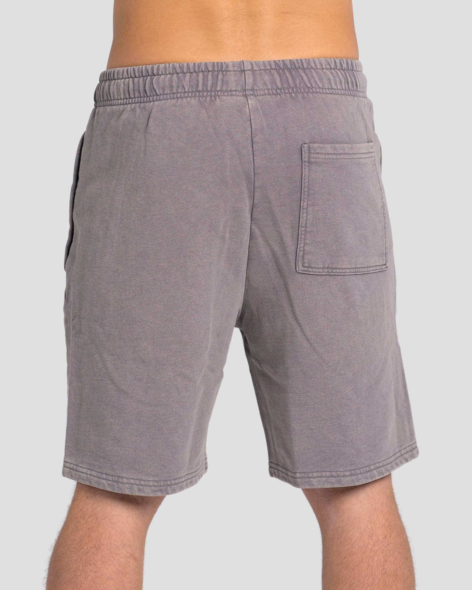 KTP ACID WASH VINTAGE SHORTS - GREY