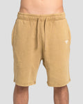 KTP ACID WASH VINTAGE SHORTS - KHAKI
