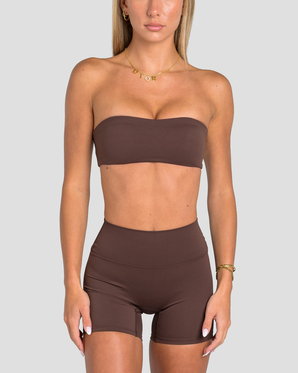 CIARA CROSSOVER BANDEAU - ESPRESSO