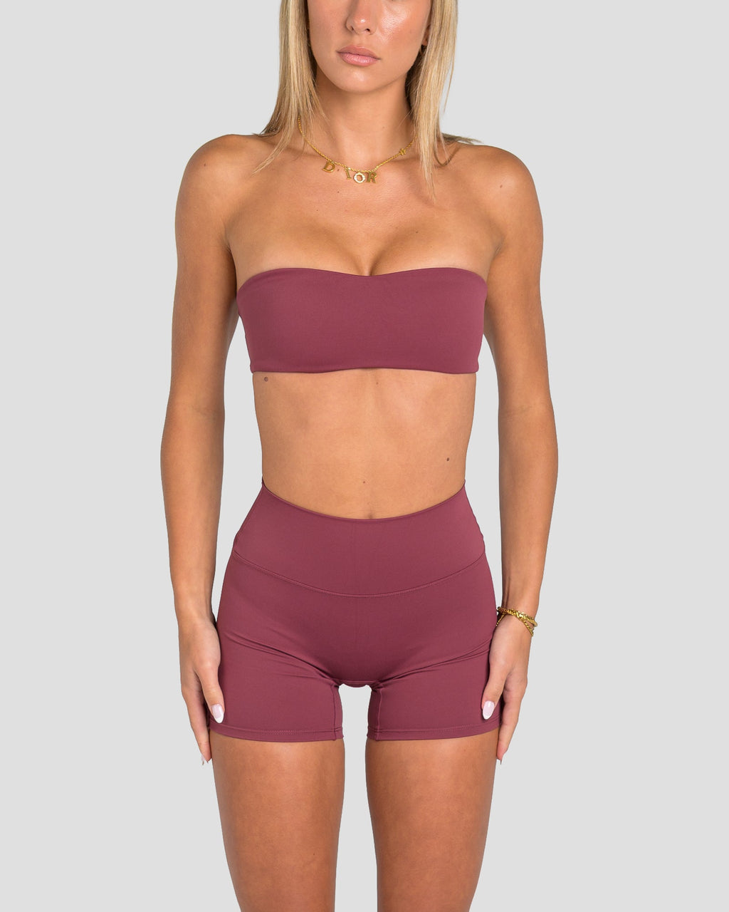 CIARA CROSSOVER BANDEAU - GRAPE