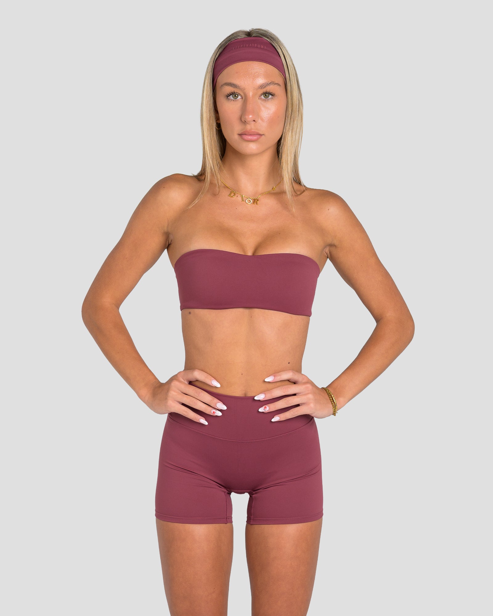 CIARA CROSSOVER BANDEAU - GRAPE