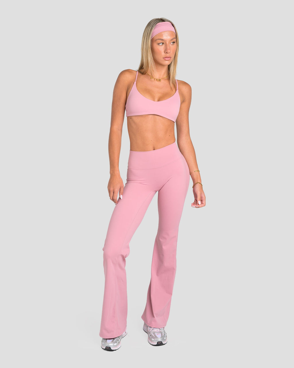 CIARA FLARED PANTS- BLUSH