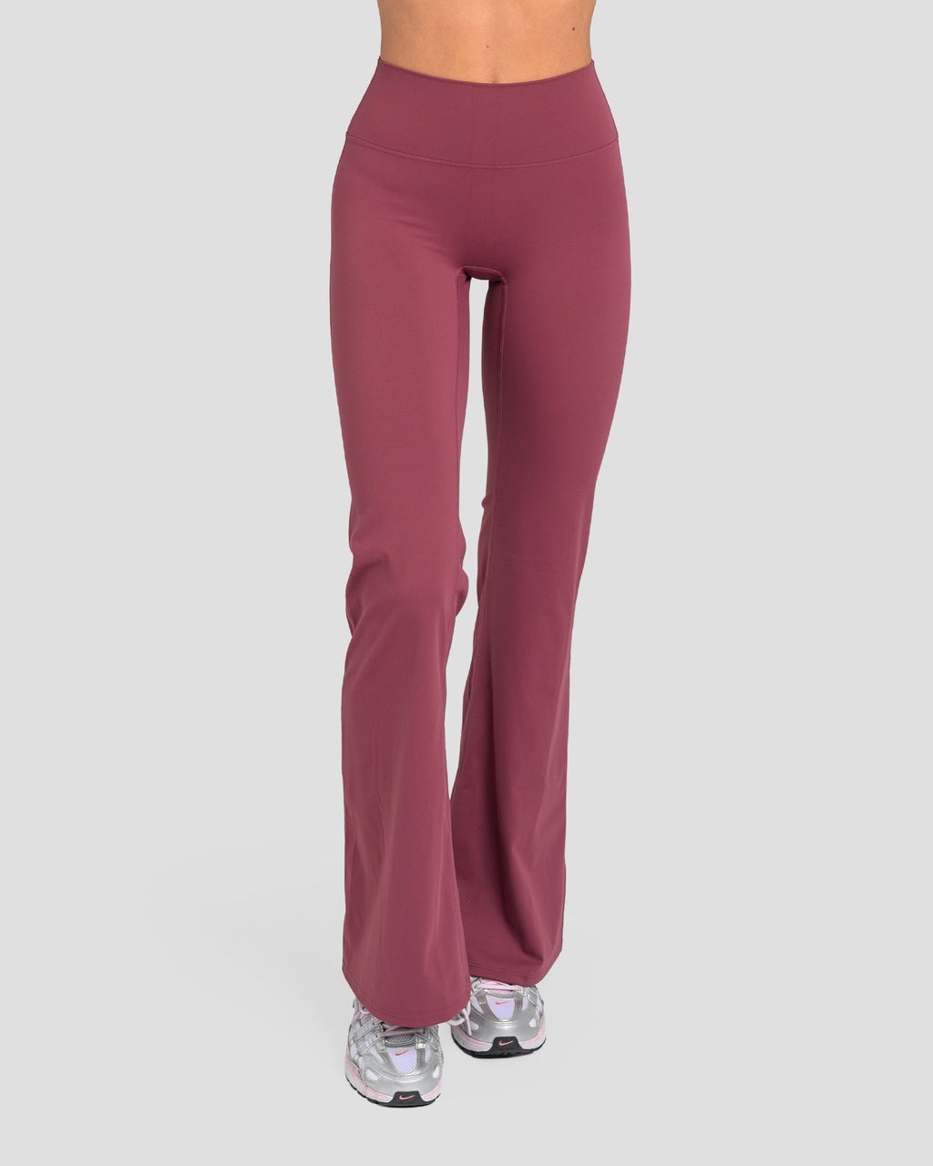 CIARA FLARED PANTS- GRAPE