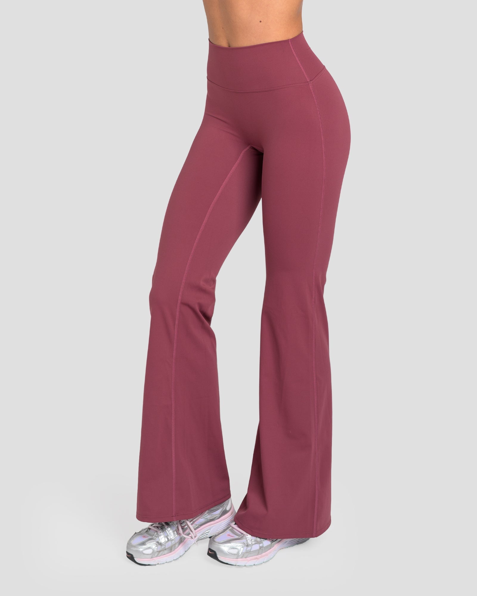 CIARA FLARED PANTS- GRAPE